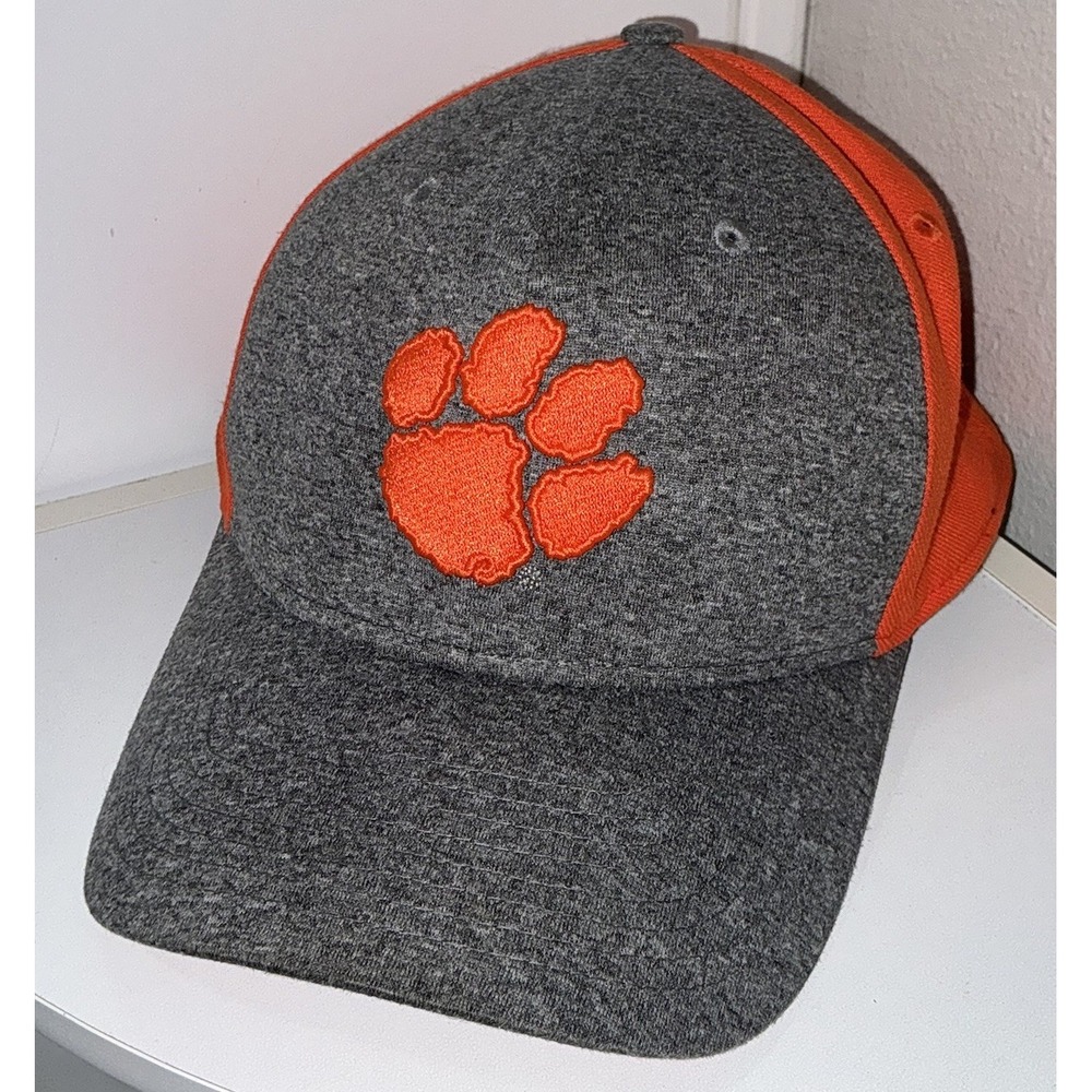 Nike Clemson Tigers Fitted M/L Hat Orange Gray Mens Baseball Cap